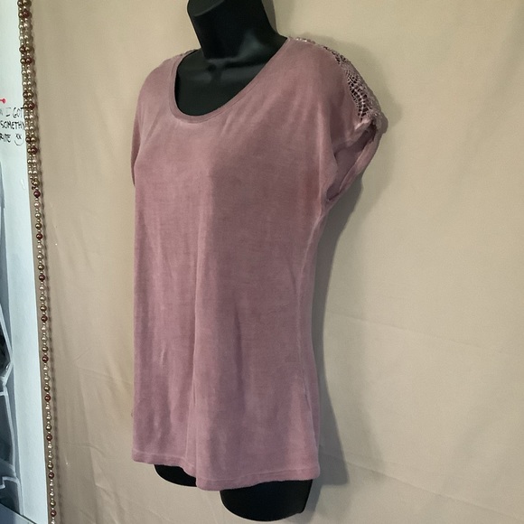 Danielle Womens Dove Lace Back Tee M - Picture 8 of 10